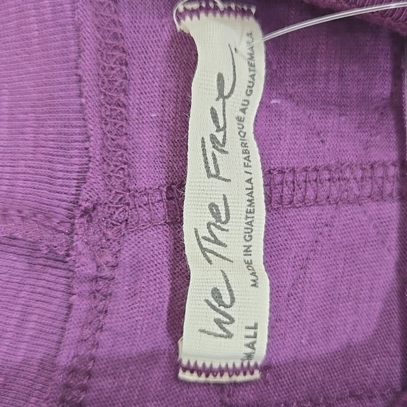 *NWT* We The Free Boysenberry Mock Neck Sleeveless Xena Tank School Work, size S - Picture 6 of 7